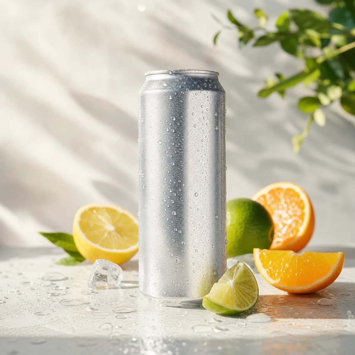 Unlabeled beverage ad creative used as an AdVizion pilot input.